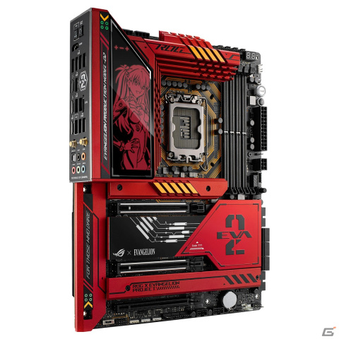 「ROG×エヴァンゲリオン」からアスカとEVA-02をイメージしたコラボマザーボードが1月26日に発売!の画像