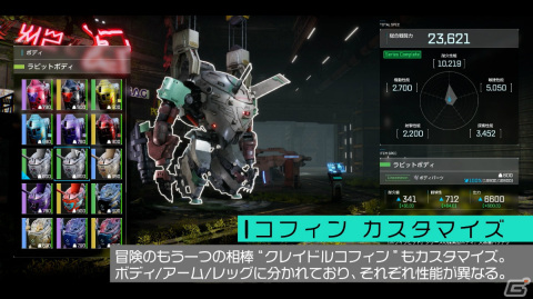 「SYNDUALITY Echo of Ada」メイガスとクレイドルコフィンのカスタマイズを紹介するトレーラーが公開!の画像