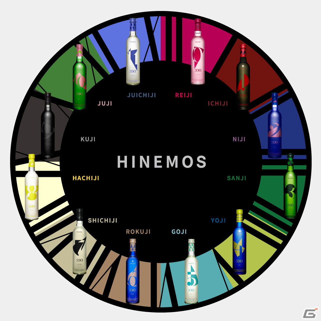 HINEMOSはPM6時からAM5時までの12時間分の時間帯に合わせた銘柄を定番ラインナップとして揃えている