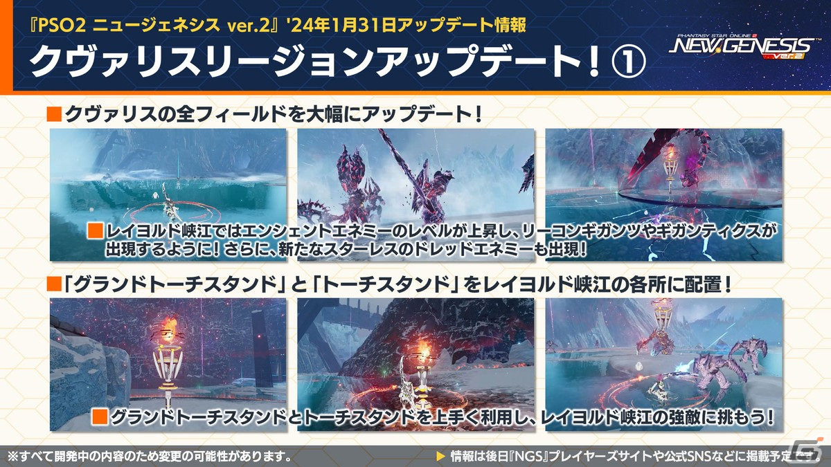 「PSO2 ニュージェネシス」にじさんじの天宮こころさん、長尾景さん、魔使マオさん、夜見れなさんとのコラボ詳細が発表！の画像