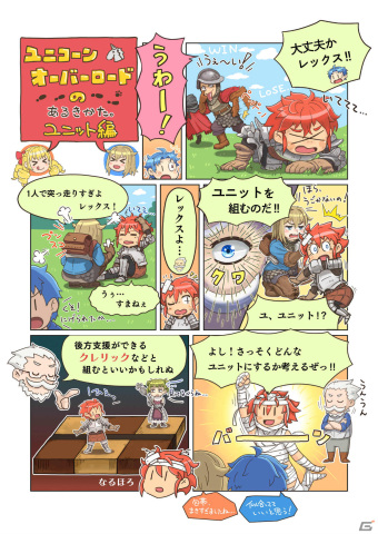 「ユニコーンオーバーロード」公式解説コミック「ユニット編」が公開！レックスとユニットの組み方をゆるっと学ぼうの画像1
