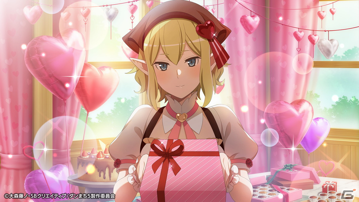 「ダンまち バトル・クロニクル」でイベント「レッツ☆アオハル バレンタイン大作戦」が開催!パティシエ衣装のリューなどが登場の画像