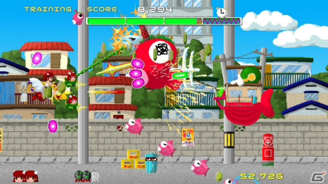 「モリシューター！のぞみ」がSwitchで配信！モリを撃ち込み敵を引っ張りながら戦うシューティングゲームの画像