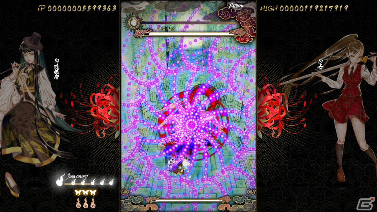 「食魂徒 ～百花妖乱～」の体験版がSteam Nextフェスで公開！弾幕STG「Shikhondo - 食魂徒」に改善・追加要素を収録した完全版の画像10