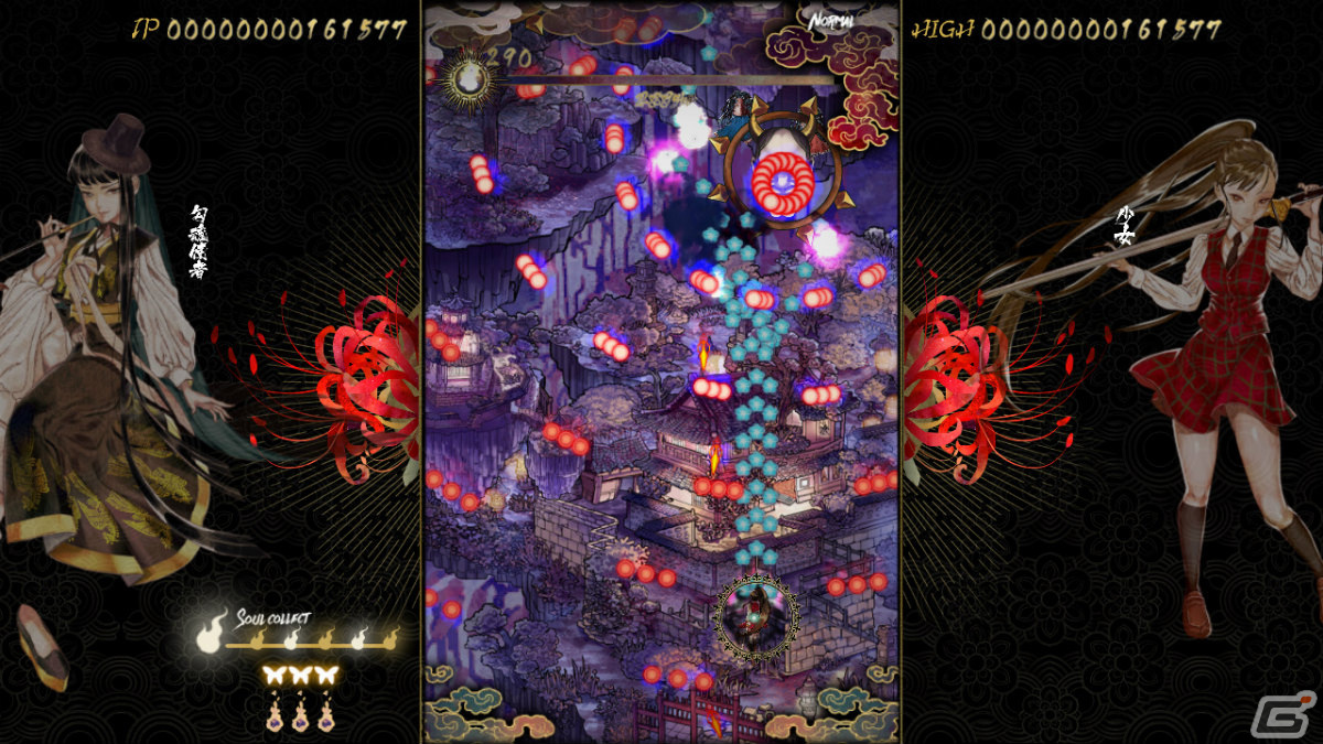 「食魂徒 ～百花妖乱～」の体験版がSteam Nextフェスで公開！弾幕STG「Shikhondo - 食魂徒」に改善・追加要素を収録した完全版の画像3
