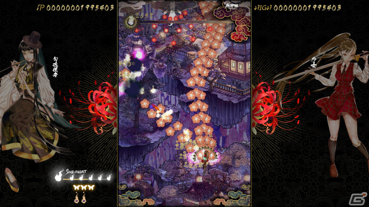 「食魂徒 ～百花妖乱～」の体験版がSteam Nextフェスで公開！弾幕STG「Shikhondo - 食魂徒」に改善・追加要素を収録した完全版の画像4