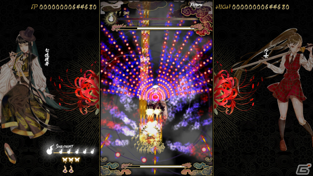 「食魂徒 ～百花妖乱～」の体験版がSteam Nextフェスで公開！弾幕STG「Shikhondo - 食魂徒」に改善・追加要素を収録した完全版の画像5
