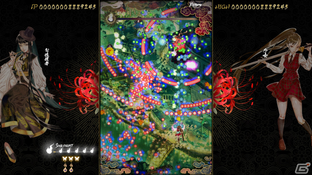「食魂徒 ～百花妖乱～」の体験版がSteam Nextフェスで公開！弾幕STG「Shikhondo - 食魂徒」に改善・追加要素を収録した完全版の画像8