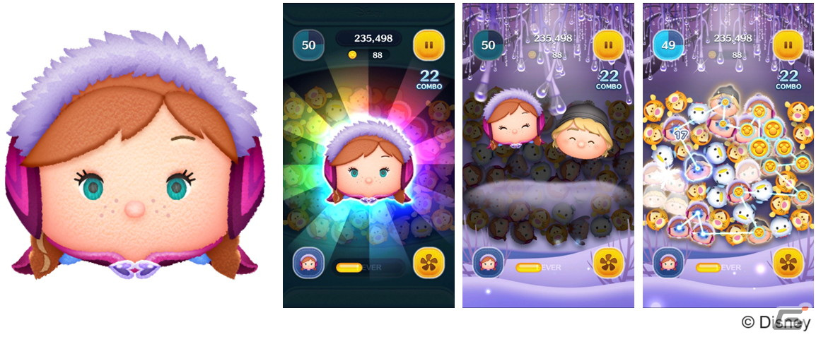 LINE：ディズニー ツムツム」に「アナと雪の女王」公開10周年