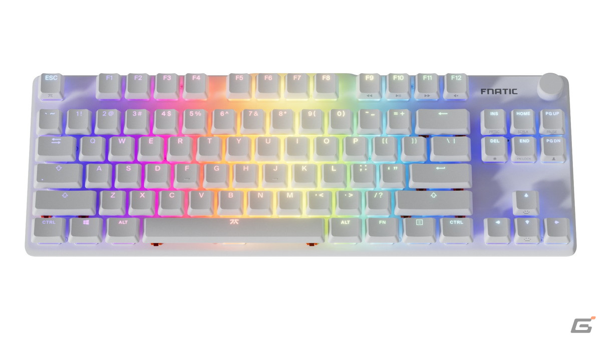 アスクがテンキーレスゲーミングキーボード「STREAK80 LP WHITE US」を発表―Boaster選手が開発段階からテストを行い、公式大会でも使用の画像