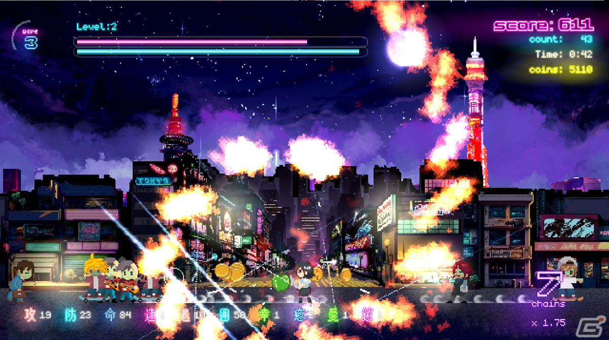 左右迎撃ハイスピードアクション「Tokyo Waning Moon」の無料体験版がSteamで配信!開発者による実況プレイが2月7日・9日に実施の画像