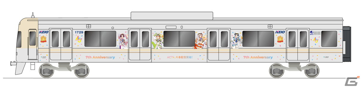 「A3!」と京王電鉄とのコラボが2月26日より開催！MANKAIトレインの運行や一日乗車券の販売などを予定の画像
