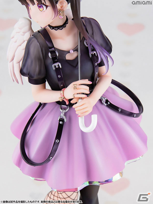 イラストレーター・フカヒレ氏のイラスト「傘を開いて翼を閉じて」より心羽（みはね）がフィギュア化！の画像