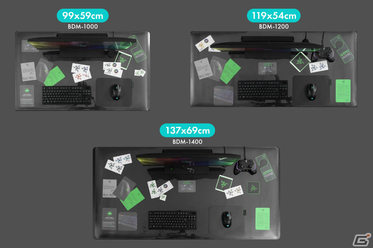 ステッカーやクリアファイルを挟んで飾れる2層式デスクマットがBauhutteより発売!の画像