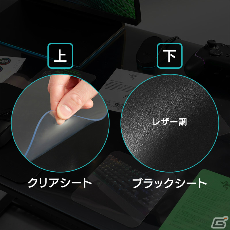 ステッカーやクリアファイルを挟んで飾れる2層式デスクマットがBauhutteより発売!の画像