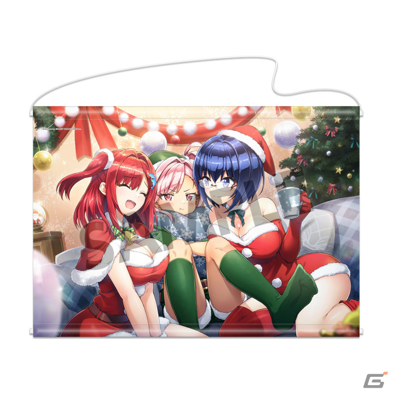 ドルフィンウェーブ」ゲーム内イラストを使用したB2タペストリー