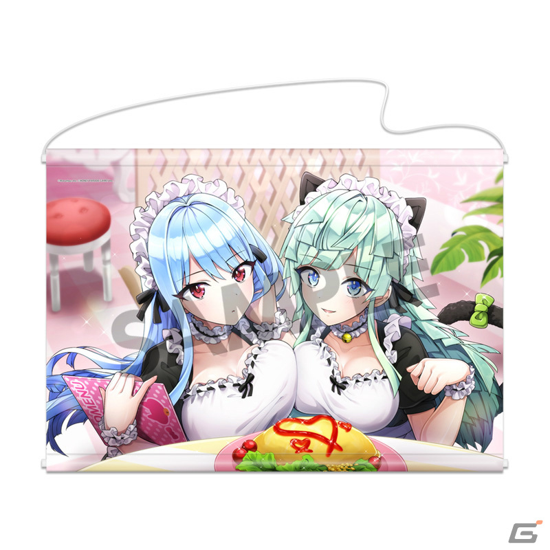 ドルフィンウェーブ」ゲーム内イラストを使用したB2タペストリーの予約