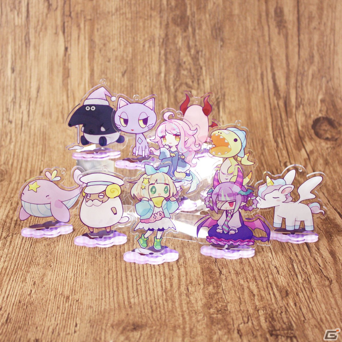 ゆめいろユラム メリア 特典 アクリルキーホルダー 役づくりパズル ゆめいろユラム」台座付きアクリルキーホルダー