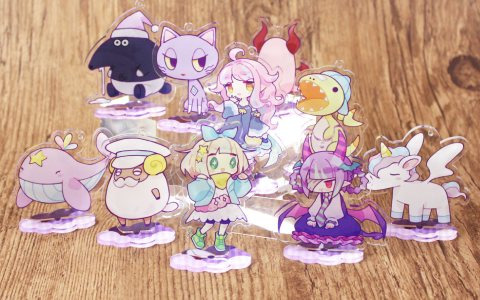 ゆめいろユラム メリア 特典 アクリルキーホルダー 役づくりパズル ゆめいろユラム」台座付きアクリルキーホルダー