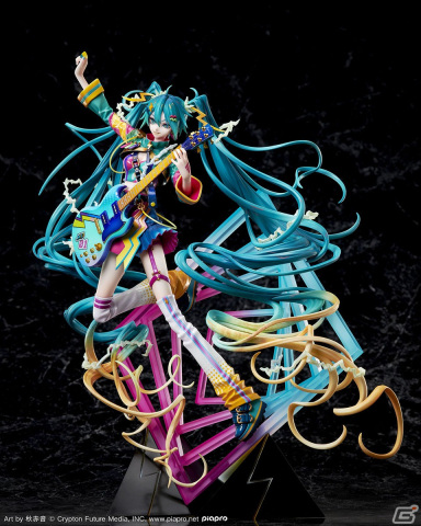 「初音ミク JAPAN TOUR 2023 ～THUNDERBOLT～」キービジュアルがスケールフィギュア化！の画像3
