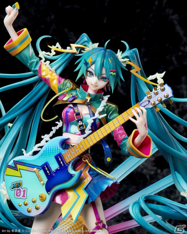 「初音ミク JAPAN TOUR 2023 ～THUNDERBOLT～」キービジュアルがスケールフィギュア化！の画像5
