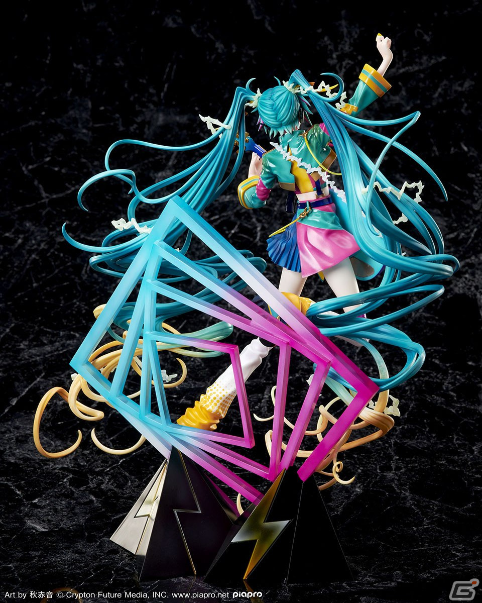 「初音ミク JAPAN TOUR 2023 ～THUNDERBOLT～」キービジュアルがスケールフィギュア化！の画像