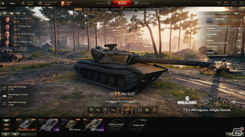 「World of Tanks」シリーズでスペースオペラ「デューン 砂の惑星 PART2」とのコラボが2月15日より順次開催！の画像