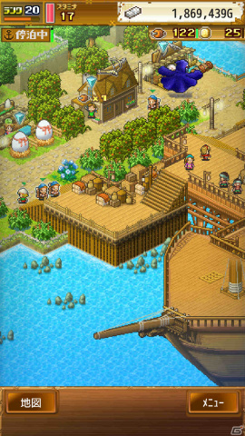 iOS版「大海賊クエスト島DX」がリリース!海賊団を結成して世界の財宝やモンスターを制覇するSLGの画像