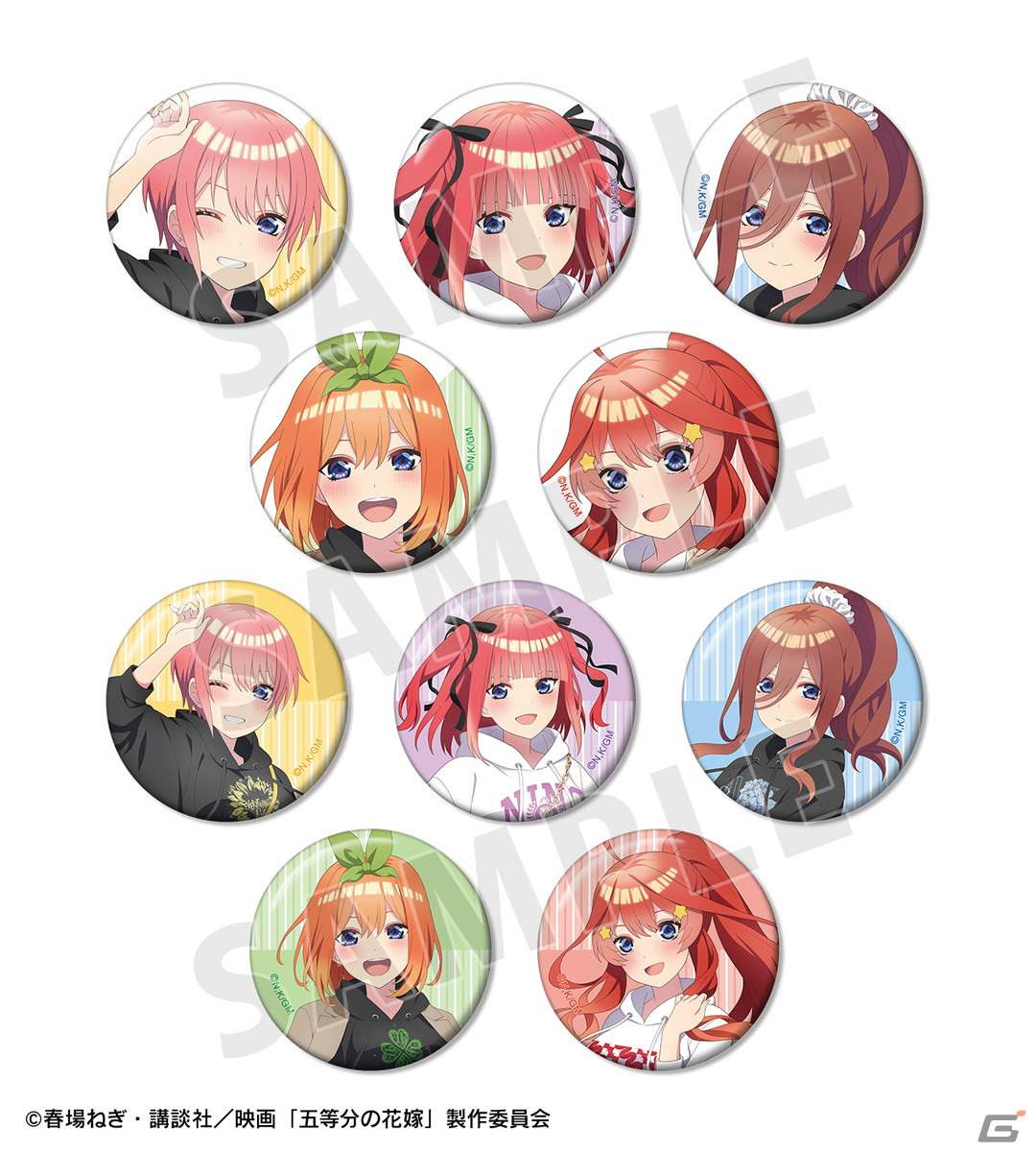 映画「五等分の花嫁」よりarma bianca×アニメイトの共同ブランド「arti-mate」によるオリジナルアパレル、雑貨が登場!の画像