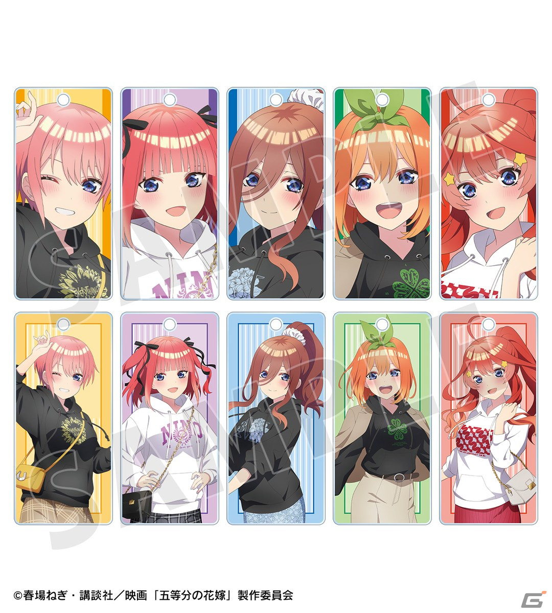 映画「五等分の花嫁」よりarma bianca×アニメイトの共同ブランド「arti-mate」によるオリジナルアパレル、雑貨が登場!の画像