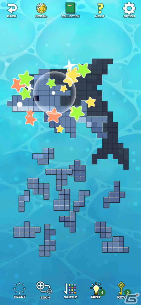 かわいいドット絵を組み立てるパズルアプリ「ドットピースパズル」のiOS版が配信！の画像3