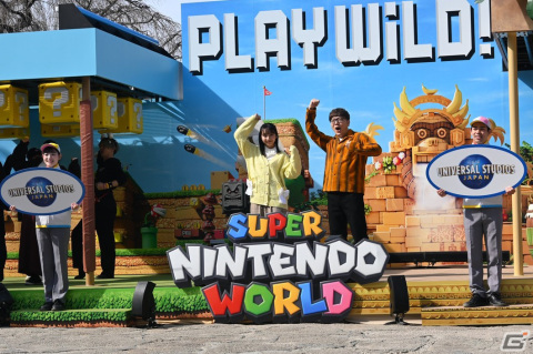 HIKAKINさんと山之内すずさんがハテナブロックを叩きまくる！スーパー・ニンテンドー・ワールド「PLAY WILD! チャレンジ」開幕セレモニーの画像10
