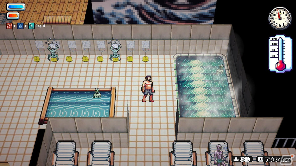 「Sauna of the DEAD」のSteamストアページが公開―魔界のサウナでゾンビや悪魔に熱風をぶつけて整えるサウナアクションRPGの画像