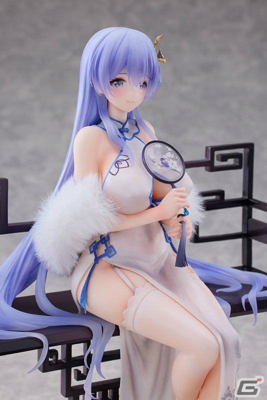 「アズレン」ロドニーが白いチャイナドレス姿のスキン「完璧な佳人」をもとに立体化！の画像