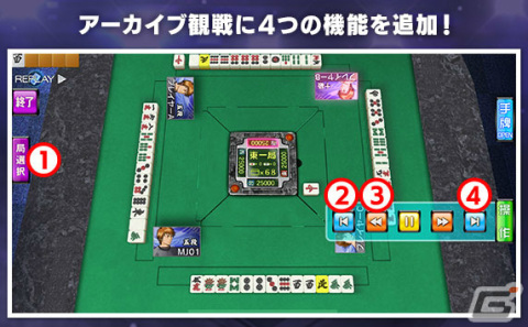 「セガNET麻雀 MJ」役姫に役満12体が登場！アーカイブ観戦では1局選択ボタンなど4種の機能が追加の画像5