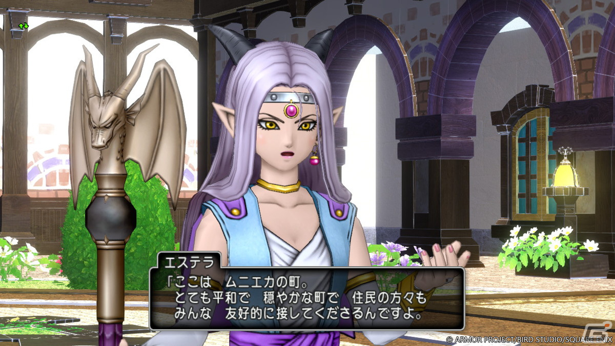 「ドラゴンクエストX　未来への扉とまどろみの少女　オンライン」町中が歌や踊りであふれる町「ムニエカの町」と登場キャラクターを紹介！の画像