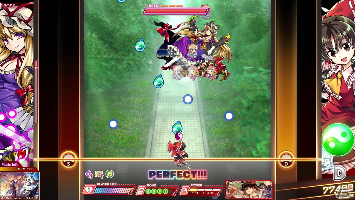 弾幕STGとリズムゲームが融合した遊びが楽しい「東方ダンマクカグラ ファンタジア・ロスト」紹介動画をお届け！の画像4