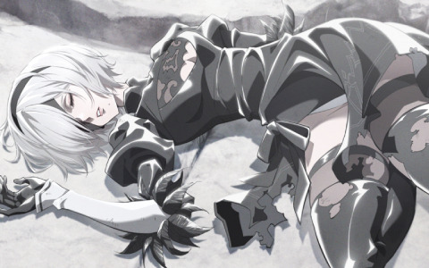 アニメ「NieR:Automata Ver1.1a」第2クールは2024年に放送！中井準氏描き下ろしの第1弾ビジュアルが公開