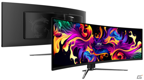 MSI初の49インチ超ウルトラワイドQD-OLED搭載ゲーミングモニター「MPG 491CQP QD-OLED」が登場！他4機種とあわせて3月21日に発売の画像2