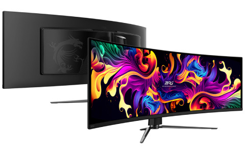 MSI初の49インチ超ウルトラワイドQD-OLED搭載ゲーミングモニター「MPG 491CQP QD-OLED」が登場！他4機種とあわせて3月21日に発売