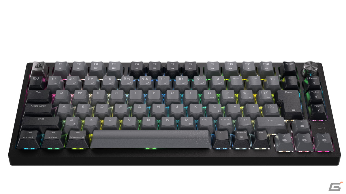 CORSAIRの75％ゲーミングキーボード「K65 PLUS WIRELESS」に
