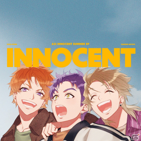 「A3!」5月8日発売「A3! INNOCENT SUMMER EP」のジャケットが公開！皇天馬、三好一成、兵頭九門の3人を冨士原良氏が描き下ろしの画像1