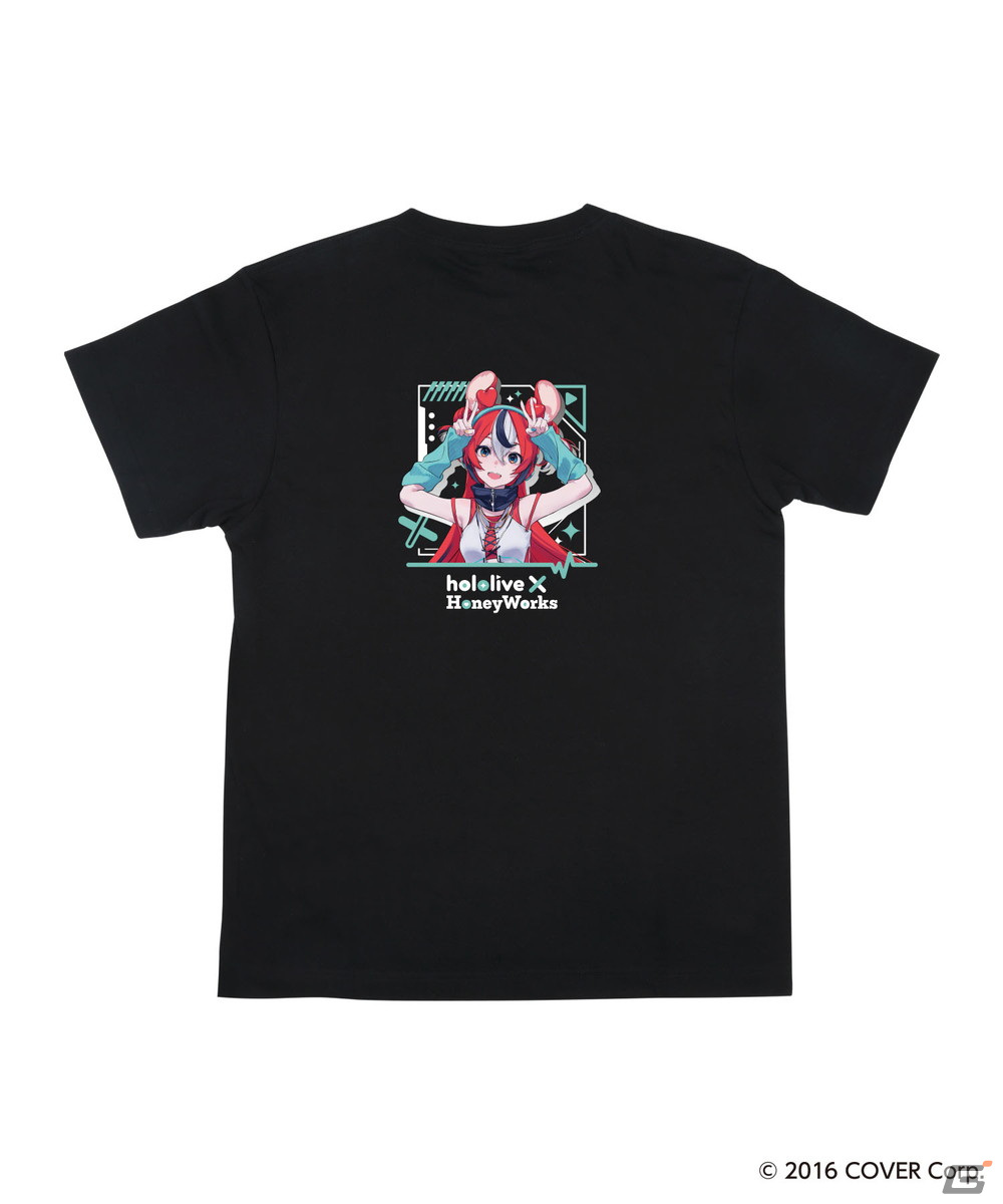 「hololive × HoneyWorks」とZOZOTOWNのコラボアイテムが2月28日より受注販売！りたお氏による描き下ろしイラストTシャツなどを展開の画像2