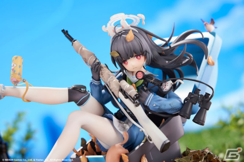 「ブルアカ」RABBIT小隊所属のスナイパー・ミユがEXスキル演出を切り取る形で1/7スケールフィギュアに!あみあみにて予約受付中の画像
