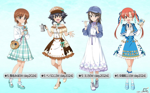 「ガールズ＆パンツァー 戦車道大作戦！」ホワイトデー2024衣装の西住みほ、ペパロニ、ミカ、中須賀エミ、阪口桂利奈が登場！の画像2