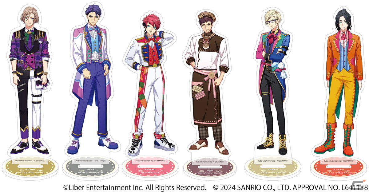 「A3!×Sanrio characters」よりオリジナルデザイングッズの予約受付がスタート!公式イラストを使用したアクスタなどがラインナップの画像