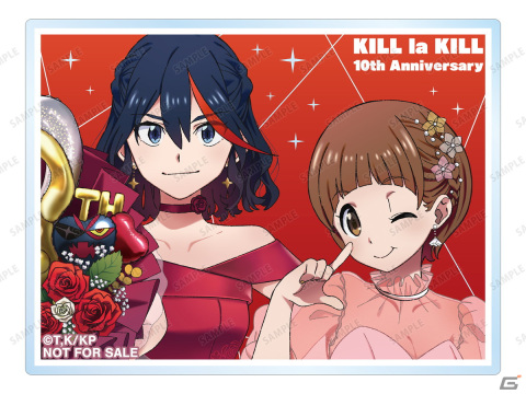 「キルラキル」10周年記念ポップアップショップがタワレコ3店舗にて3月15日より開催！ドレスアップした流子らの描き下ろしイラストグッズもの画像20