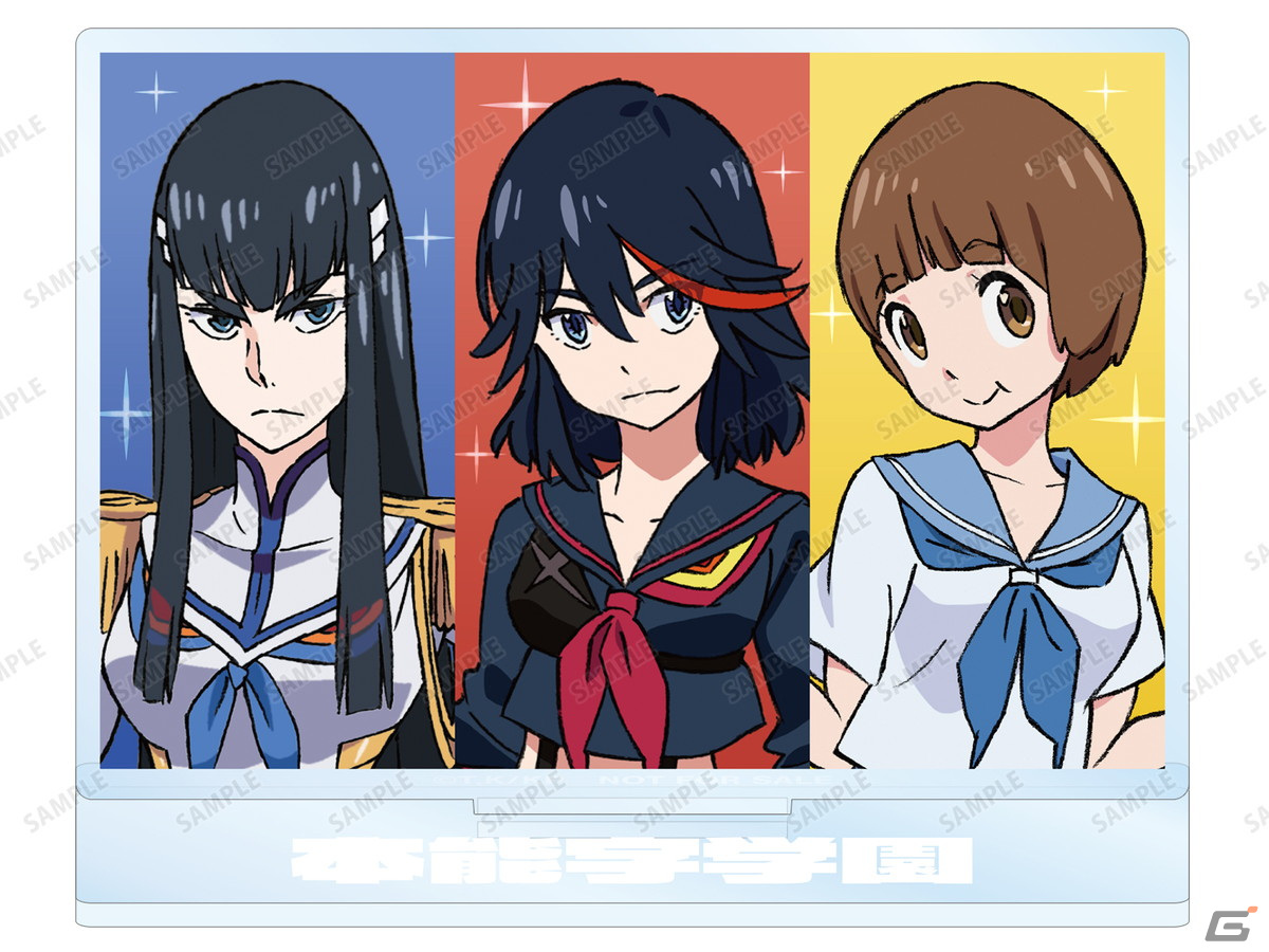 「キルラキル」10周年記念ポップアップショップがタワレコ3店舗にて3月15日より開催！ドレスアップした流子らの描き下ろしイラストグッズもの画像