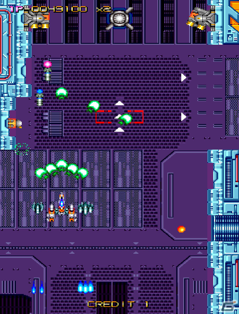「アーケードアーカイブス ウォーオブエアロ」が2月29日にリリース！1Pと2Pの機体を合体できるSTGの画像2