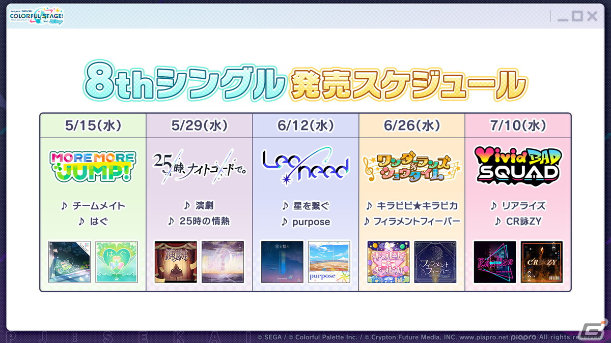 「プロセカ」*Lunaさんによるレオニのユニットソングや、クリエイターズフェスタなどイベント関連の最新情報が公開！の画像